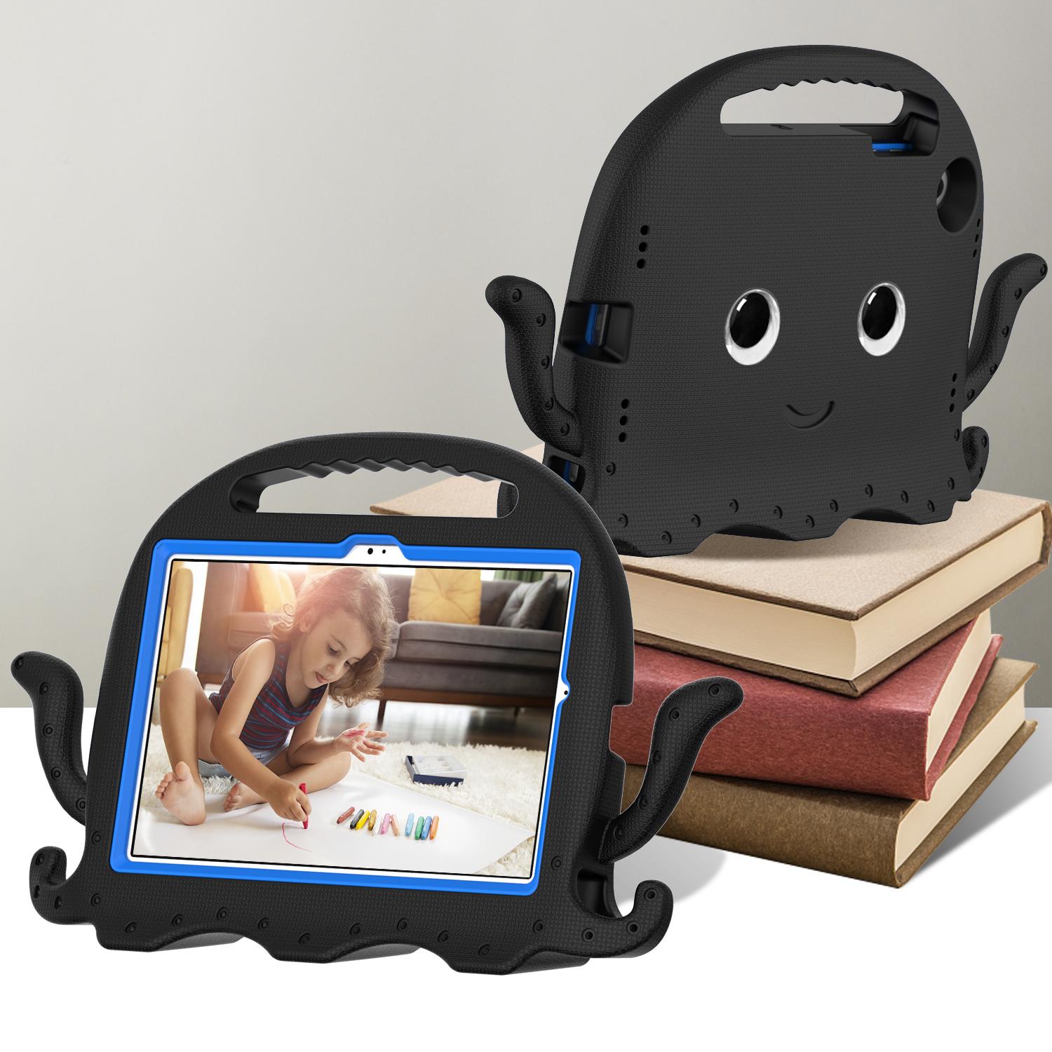 Étui pour enfant pour Samsung Galaxy Tab A8 10,5 pouces (SM-X200/X205/X207),A7 10,4  T500/T505/T509, Coque antichoc intégrale avec poignée et support A7 10.4in T500 T505 noir