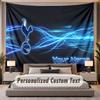 Custom Name Text Tapestry Tottenham Hotspur FC Personalized Polyester Wall Tapestry For Bedroom And Room