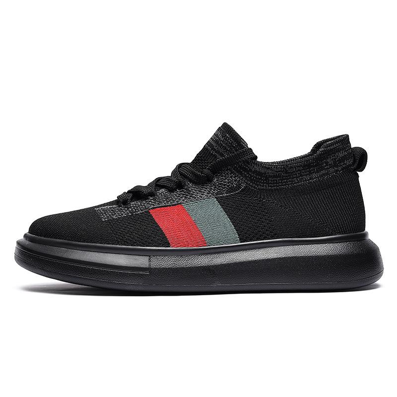 Flying woven board shoes lightweight sports casual shoes breathable couple comfortable mesh shoes 36