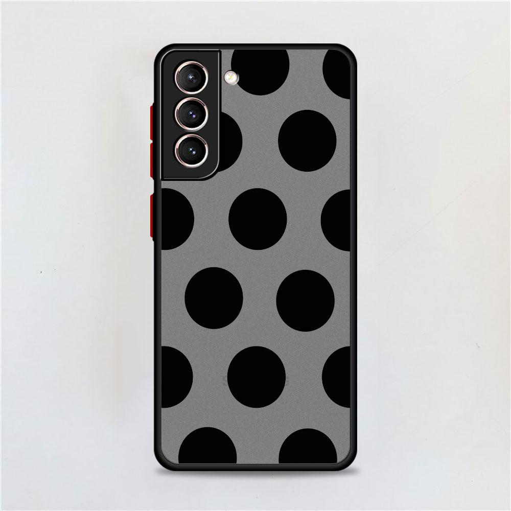 Blumen Mattes Case Für Samsung Galaxy S22 S20 S21 FE S10 S9 Plus S8 Capa Note 20 Ultra 10 Lite Handy Fundas