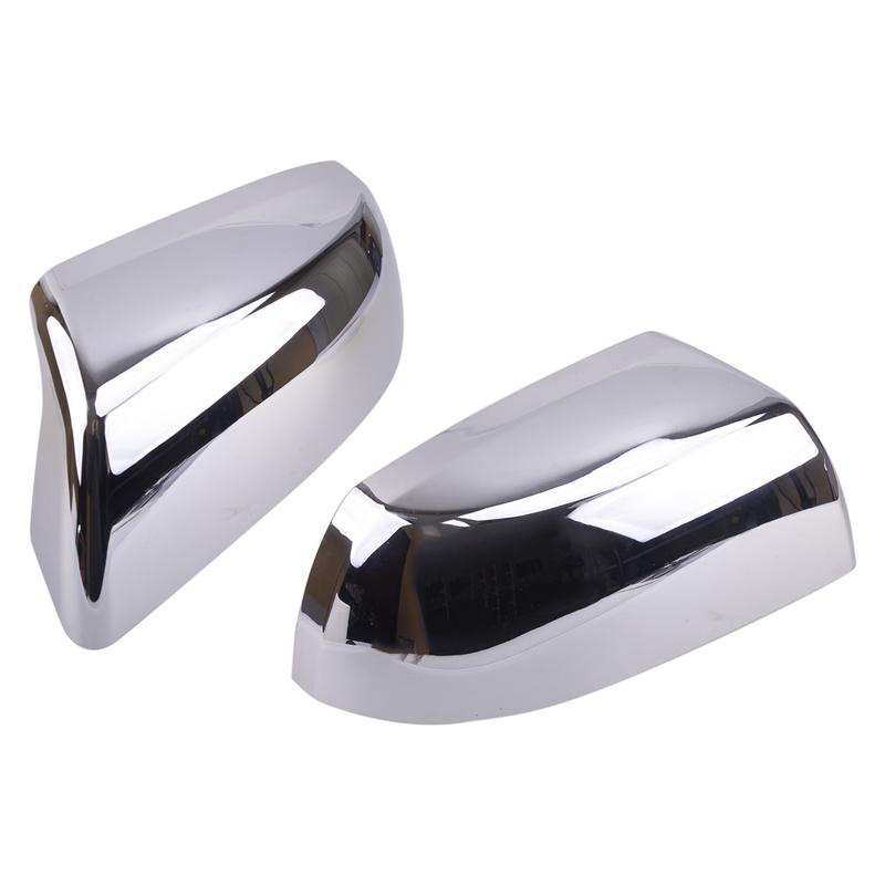 1Pair Side Mirror Cap Cover Chrome Fit for Toyota Tundra Sequoia 2008 2009 2010 2011 2012 2013 2014 2015 2016 2017 2018-