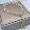 Shiny Crystal Stone Beads Bracelet Fashion Hand Chain New Elasticity Rope Bracelet  Daily
