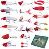 Fishing Tackle Lures Kit Box Fishing with VIB Soft Baits Frogs Minnows Swimbait Fishing Man Gifts for Christmas