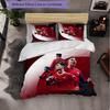 Σετ Κλινοσκεπασμάτων 3 Τεμαχίων με Σχέδιο Cristiano Ronaldo, Μαλακό Μικροΐνες Κάλυμμα Παπλώματος με Μαξιλαροθήκες για Υπνοδωμάτιο