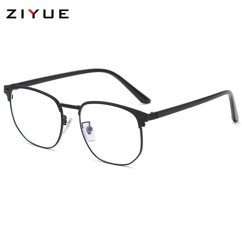 Vintage Anti Blue Light Blocking Glasses Men Square Ray Filter Women Gaming Eyeglasses Black Frames Computer Eyewear