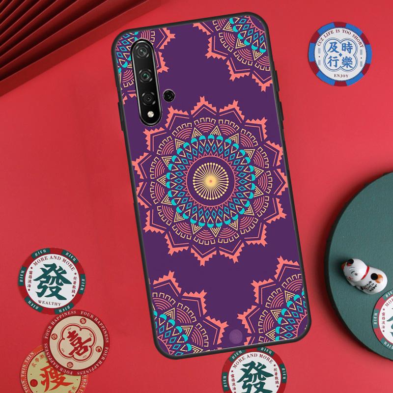 Mandala Chakra Yoga For Huawei Nova 12s 7i 8i 11i 12i Y73 Y70 Y90 Y60 Y72 Y61 Y91 9 10 SE P30 Pro P40 Lite Case