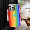 Rainbow Gradient Love Desgin Shockproof Phone Case for iPhone 17 Air 16 16E 15 Pro Max 14 Plus 13 Mini 12 Back Cover Anti Fall F