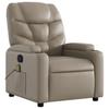 Massage Chair Cappuccino Brown Faux Leather