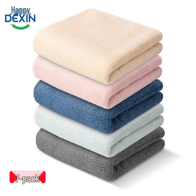 Deli LQ671 Pure Cotton Towel 7-Pack 34x70cm