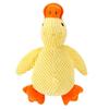 Plush Yellow Duck Dog Toy: Squeaky, Bite-Resistant Teething Companion for Puppies and Dogs