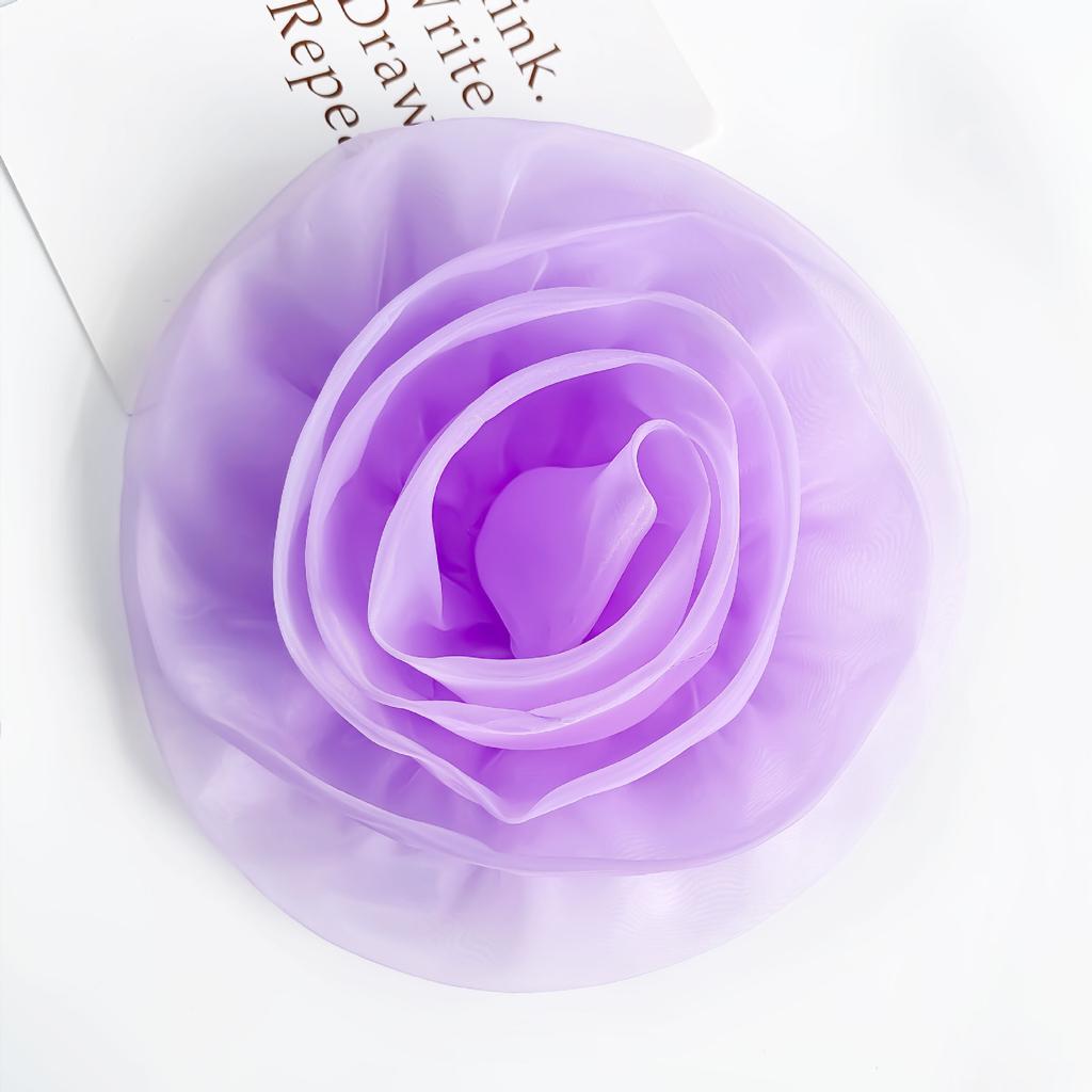 Color Organza Three-Dimensional Flower Corsage Decorative Cloth Sticker Handmade Diy Jewelry Accessories Simulated Flower Clothing Accessories