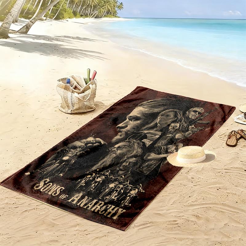 Rebellion Brotherhood beach towel soft Beach towel for vacation photos quick-drying swim towel Outdoor pool towel swim printing