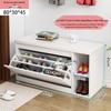 Flip-Top Shoe Cabinet & Bench: Multi-Functional Entryway Shoe Storage and Sofa Stool