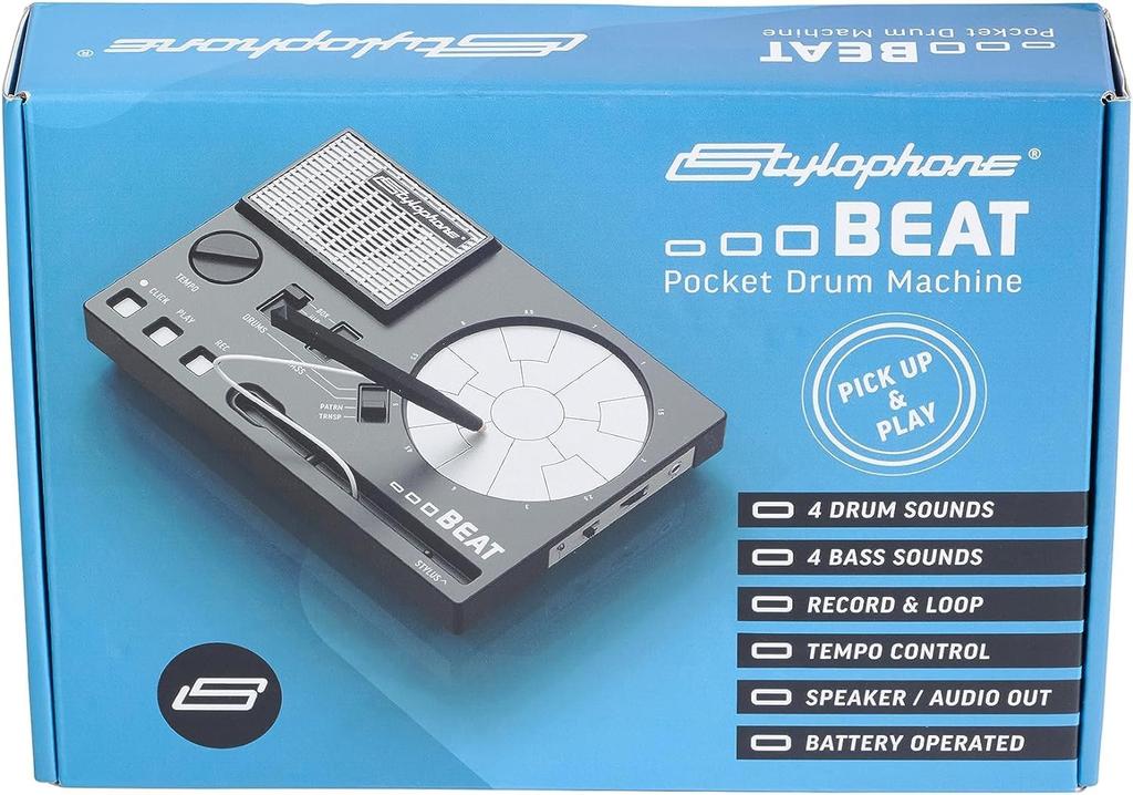 Stylophone Beat Instruction Manual Stylophone Beat Electronic Drum Kit Portable Drum Compact Electronic Musical Instrument Drum Machine Drum Kit Bass