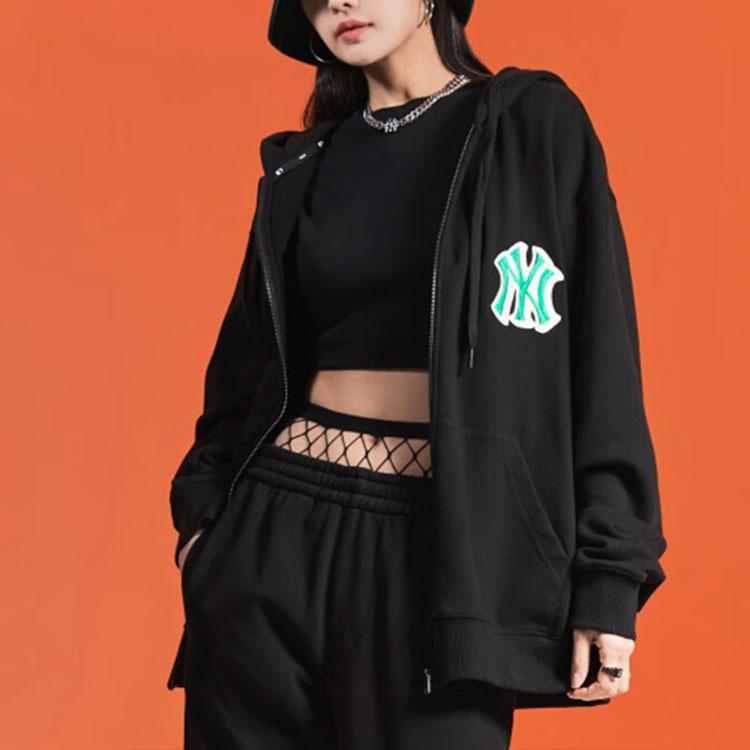 New MLB Mlb Base Logo Jacket Men's Black 3ATRB0224-50BKS