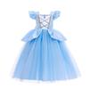 Costume da Principessa Cosplay per Bambina Regina delle Nevi Vestito Halloween Carnevale Vestiti Carini Cosplay Abbigliamento per Feste Serale per 2-10 Anni