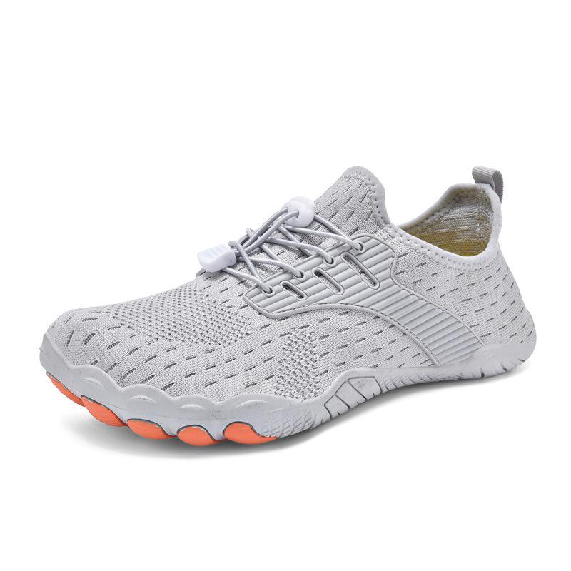 

Унисекс Быстросохнущие Пятипалые Обувь из Flyknit для Бега, Велоспорта, Пешего Туризма, Занятий в Помещении и Йоги. 36 светло-серый