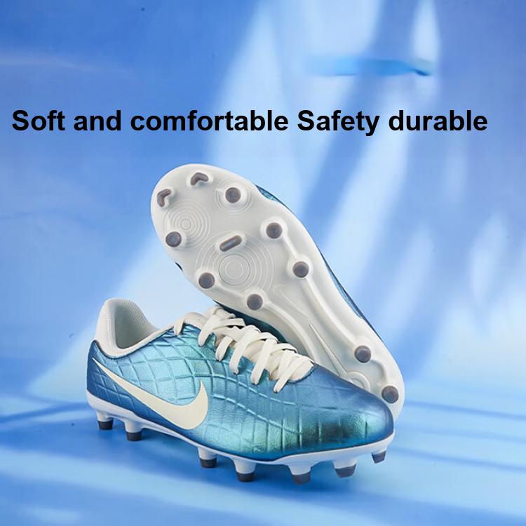 Nike Detské kopačky Tiempo Legend 10 Academy MG GS Emerald Teal Dark-Atomic-Teal Sail FN5922-300