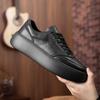 High-Top Board Shoes Men'S Shoes Spring Muffin Thick Sole Heightening Casual Sports Shoes Leather Fashion Breathable Trendy Shoes Men