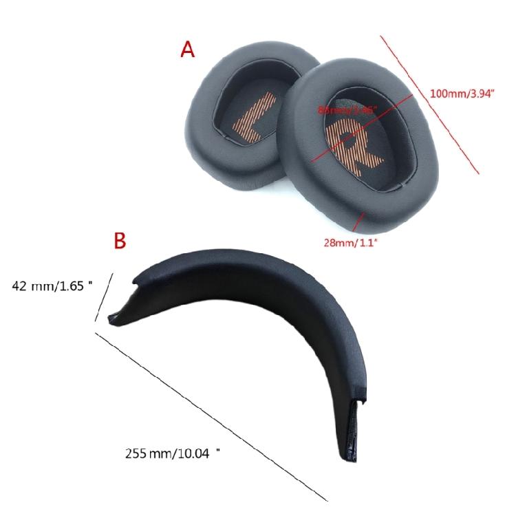 Stylish Headbeam Cushion Replacement Earpads Protein Leather Ear Pad For 600 800 Q600 Q800 Headphone Repair