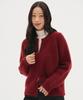 Blond9 Two-Way Pullover Knit Zip-Up_Wine