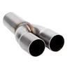 Exhaust Pipe Expander, 2:1 Stainless Steel Merge Cock Dual 1.5 Inner Diameter Inlet Single