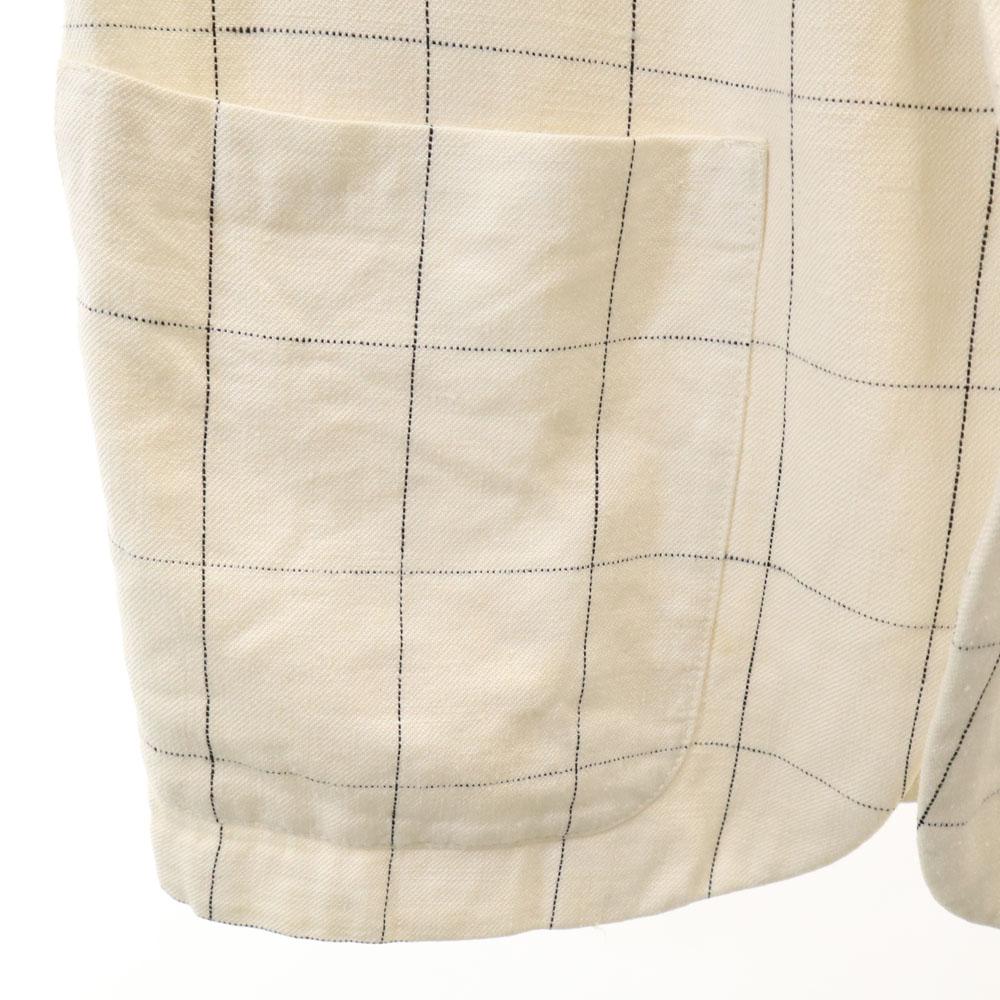 YVES SAINT LAURENT 90s Made in USA Old Windowpane Check Pattern tailored jacket Men's Used
