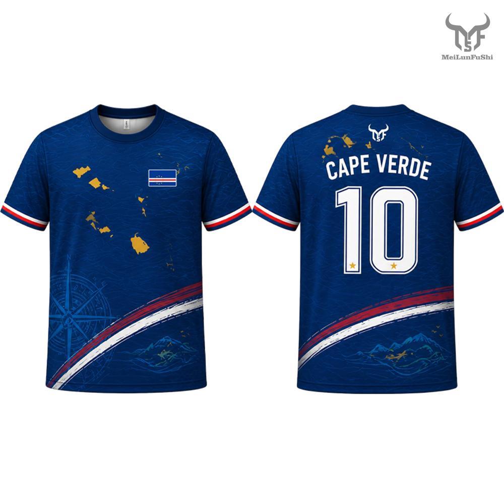 2026 New Cape Verde Flag Printed T-shirt Men And Women Quick Dry Breathable Outdoor Sports Jersey Summer Casual Football Tee
