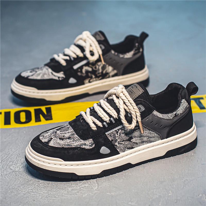 Männer Leinwand Schuhe Retro Wohnungen Casual Lace Up Turnschuhe Herbst Mode Atmungsaktive Tenis Laufschuhe Masculino Zapatillas Hombre