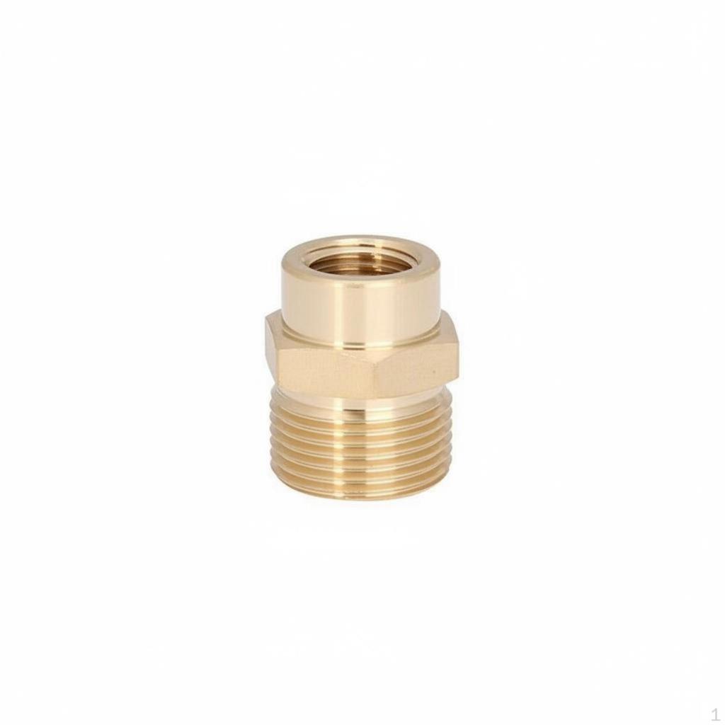 M22 To M14 Thread Converter Brass Pressure Washer Adapter LeakResistant Hose