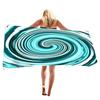 Colorful Whirlpool Series Seaside Vacation Beach Towel Swimming Bath Towel Microfiber Sports Towel