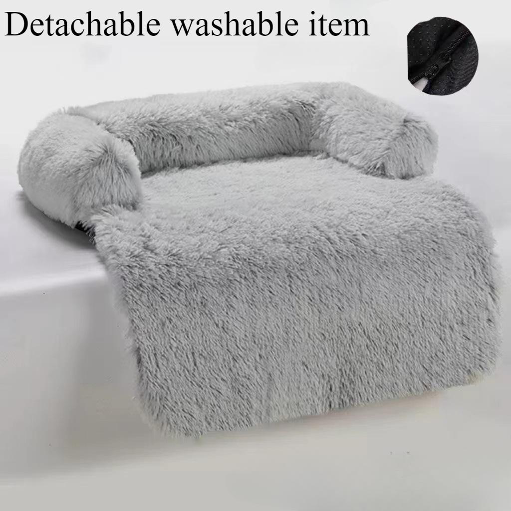Creative Cat Bed Dog Bed Plush Comfortable Nest Cushion Right Angle Sofa Bed Dog Bed Sofa Bed Pet Mat High Side Sleeping Nest