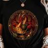 Arcane Chef Dragon Shirt | Fantasy Cooking T-Shirt | Fire Dragon Kitchen Art Tee