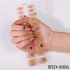 22Tips Flowers Gel Nail Strips Full Cover 3D Fresh Floral Baking-Free Gel Nail Stickers DIY Manicure Decoration