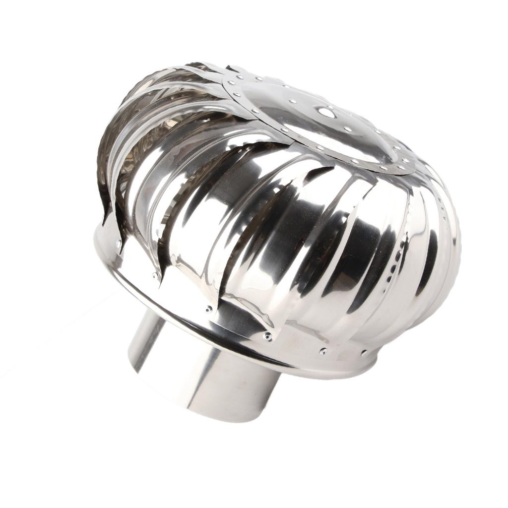 Takventilator Automatisk stillegående rustfritt stål rørmontering Takventilasjonsvifte Vindturbiner Luft