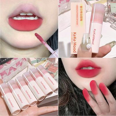 New Small Breast Mud Lip Mud Matte Matte Velvet Whitening Lip and Cheek Dual-purpose Lipstick Lip Glaze for Women