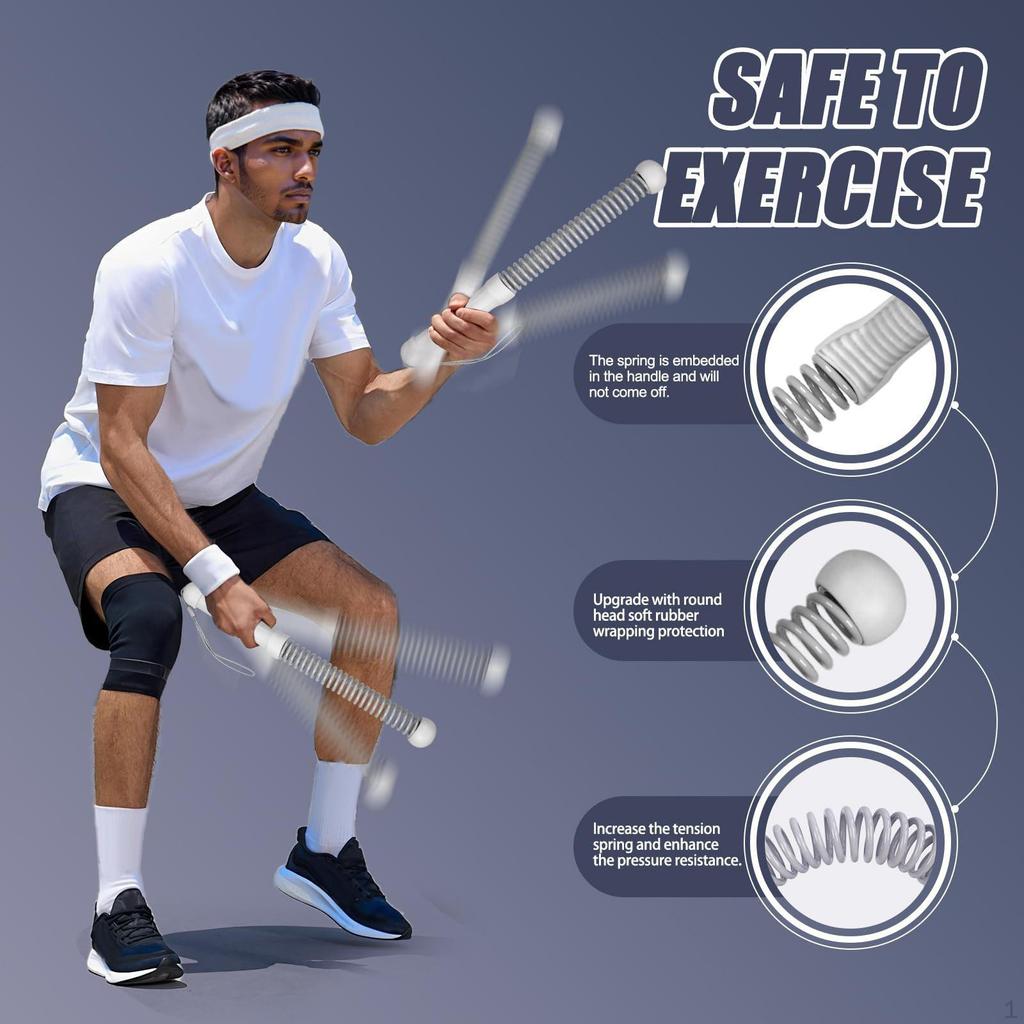 2Pcs Ropeless Battle Ropes Portable Practical Non Slip Handle Exercise