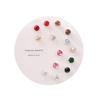 One week stud earrings set, simple and small combination earrings, women's Korean version, new trendy temperament, small earrings, simple and advanced