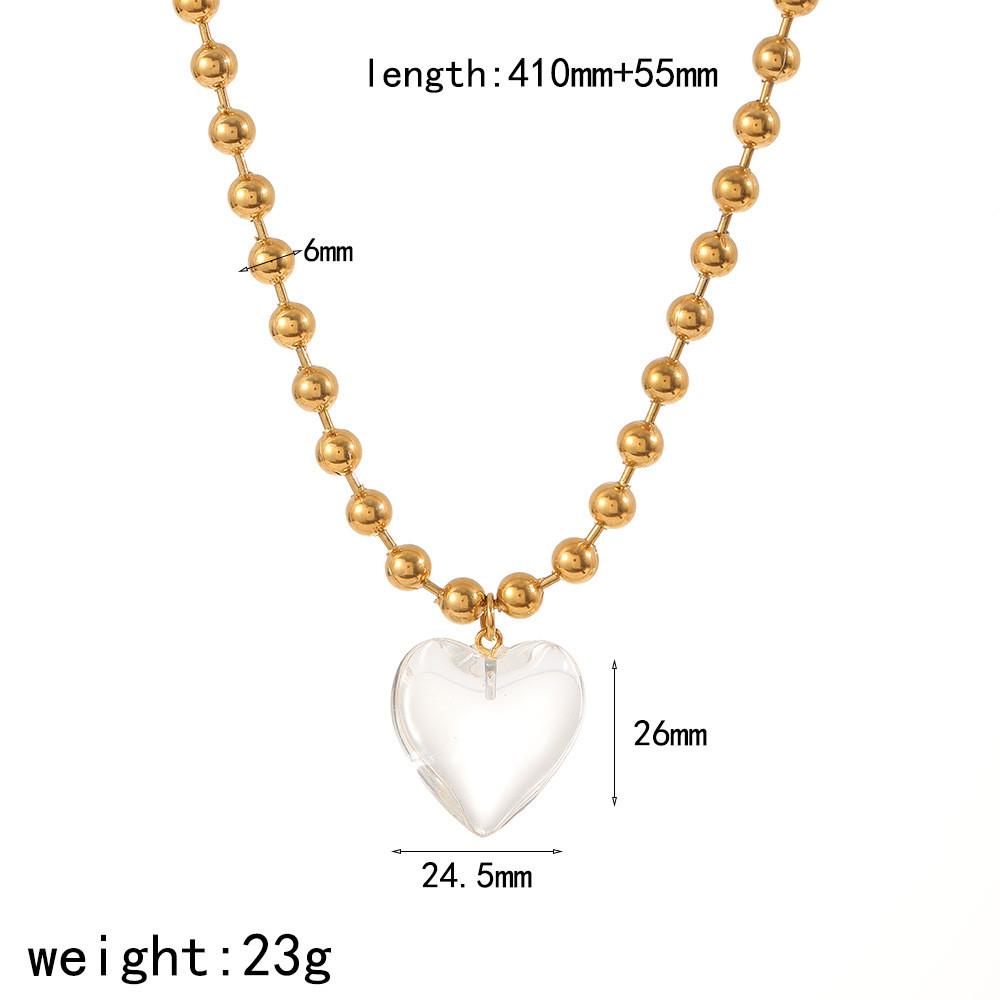 Style Heart Necklace For Women Stainless Steel Durable Jewelry Gift For Fashion Lovers
