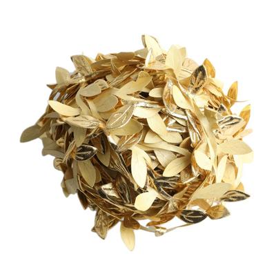 20m Artificial Leaf Leaves Satin Ribbon for DIY Wreath Gift Wrapping