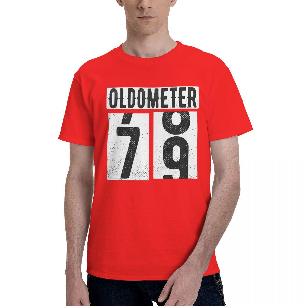 

7879 Oldometer Print 100 Cotton Casual Breathable Confortable Top Designer Clothes Men T Shirt Men S