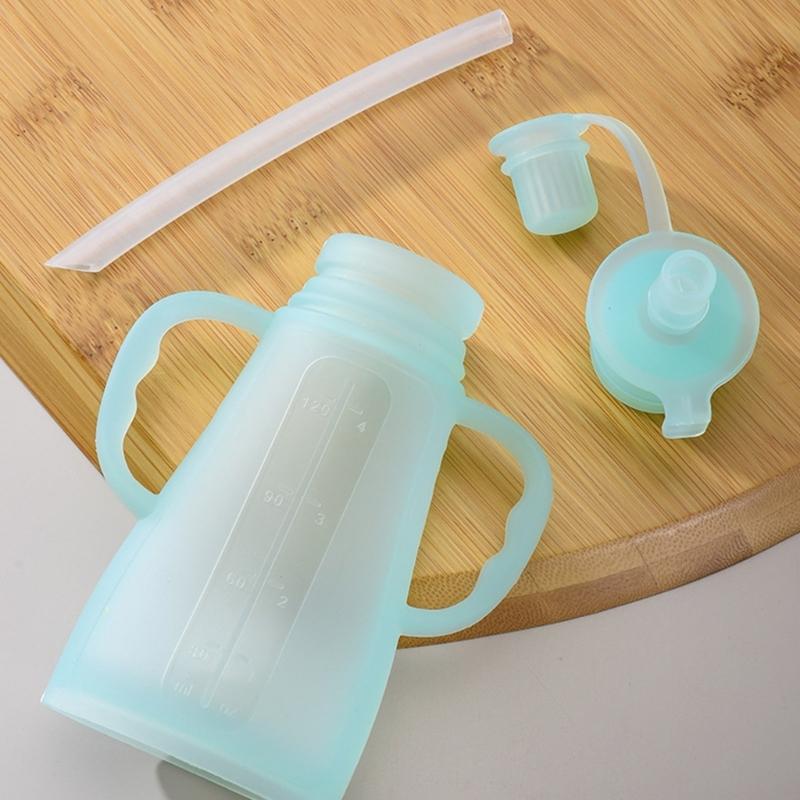 Soft Silicone Squeeze Baby Food Bag Bottle for Easy Feeding and Parental Assistance Infants Toddler Puree Organiser Bag