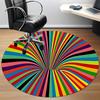 1pc Color Wheel Office Round Area Rug, Indoor Mat Suitable ForOffice, Under Office Chairs Bedroom Living Room Home Decor T153