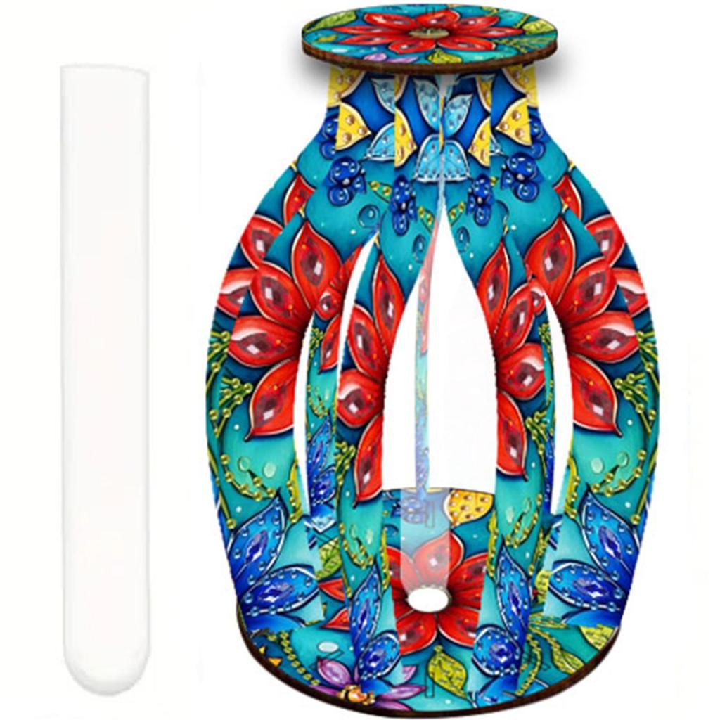 Diamond Painting Flower Vase 5D DIY Diamond Painting Desk Ornament Flower Vase for Home Office Decor