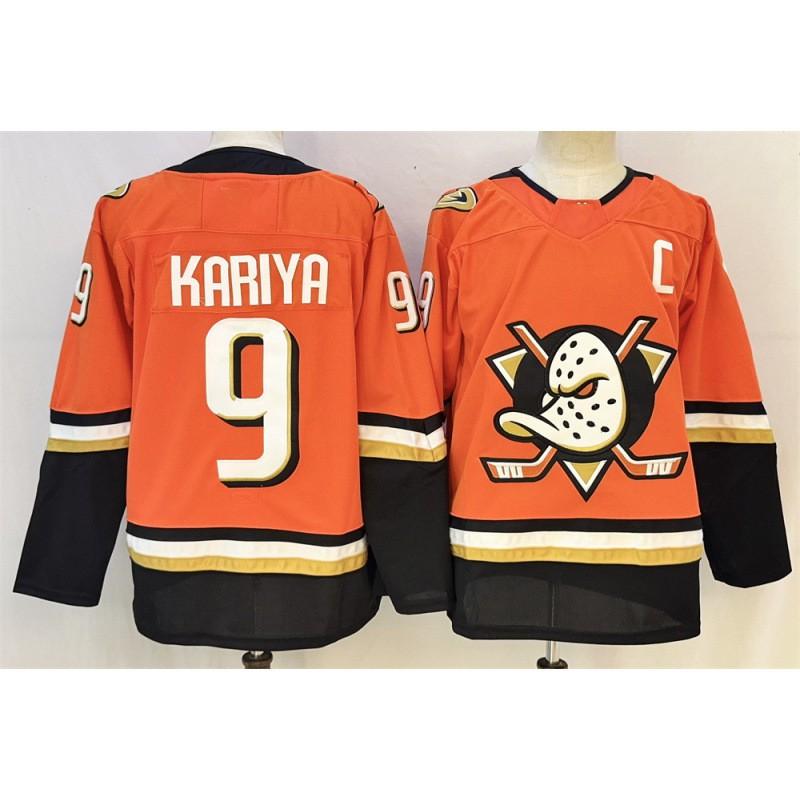 Mens Retro Ice Hockey Jersey Team Ducks 15 Embroidered Practice Uniform Cotton Blend Sportswear