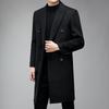 Firstview Men's Business Casual Double-faced Wool Overcoat