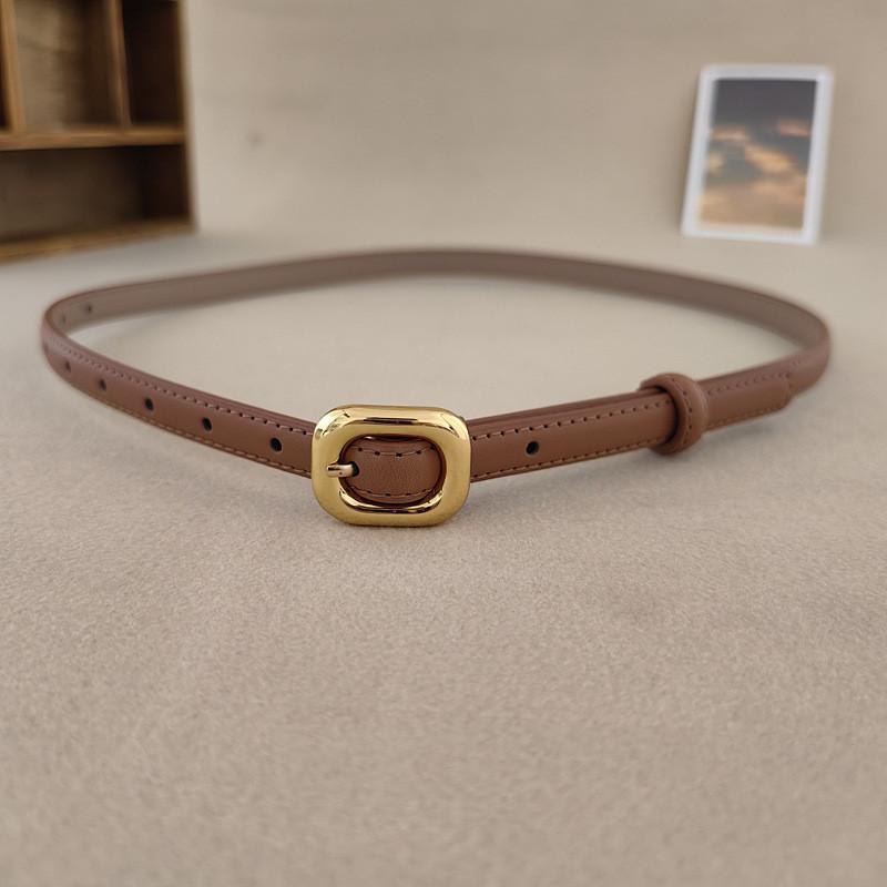 Twolayer Cowhide Leather Belt For Women With Silver Buckle For Office And Daily Fashion дубильная кора