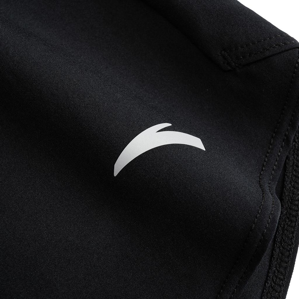 Anta Plain Round Neck Pullover Short Sleeve Sports Set Women fitness set Light-Cloud-Green Basic-Black 962627208-7