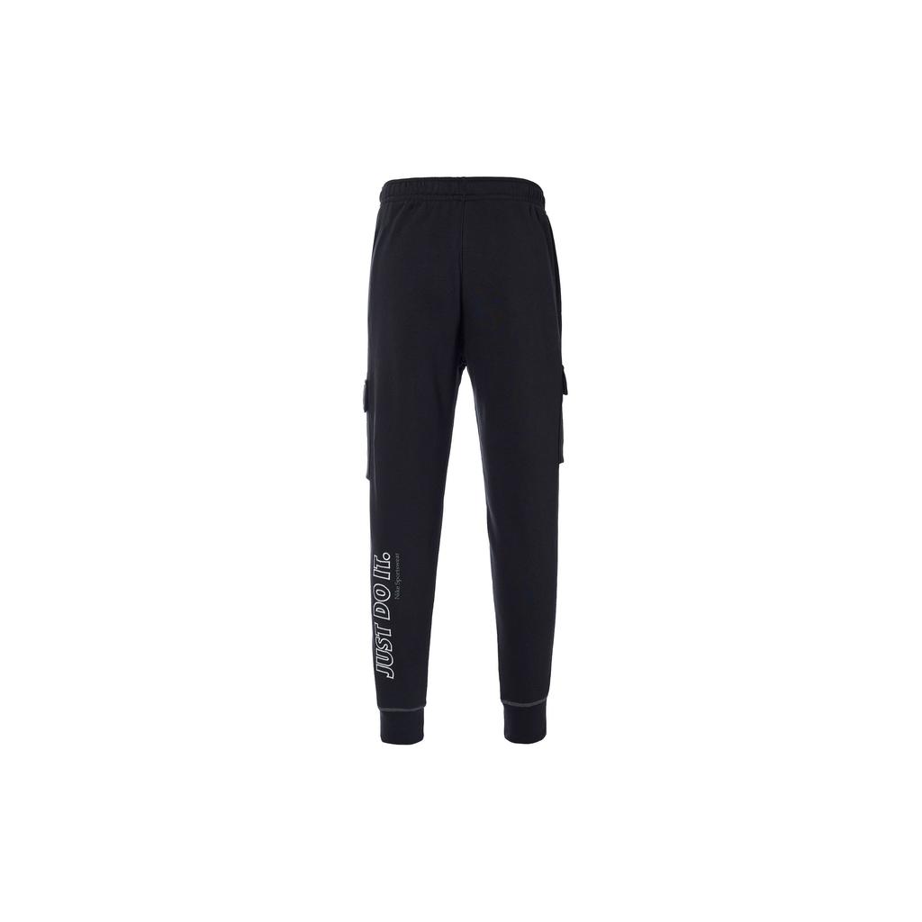 Nike Casual Lace-up Fleece-lined Knit Sweatpants Men Bottoms Black DD6268-010