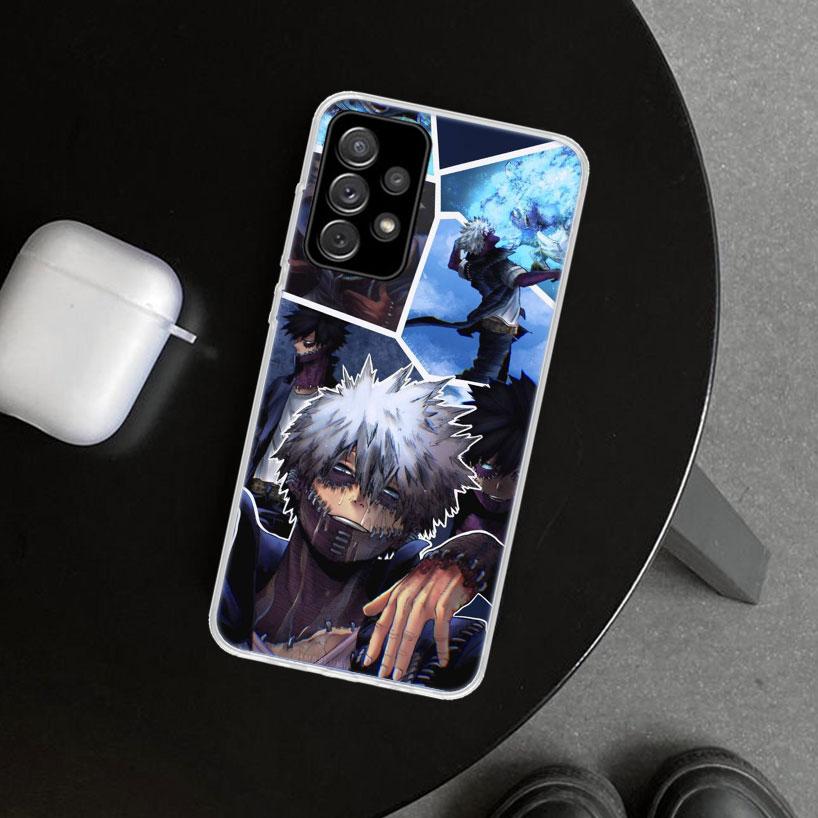 MHA Dabi Bnha Phone Case Cover for Samsung Galaxy A12 A22 A32 A52 A72 A02S A51 A50S A31 A20S A10S Note 20 Ultra 10 Plus Galaxy A